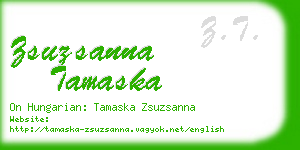 zsuzsanna tamaska business card